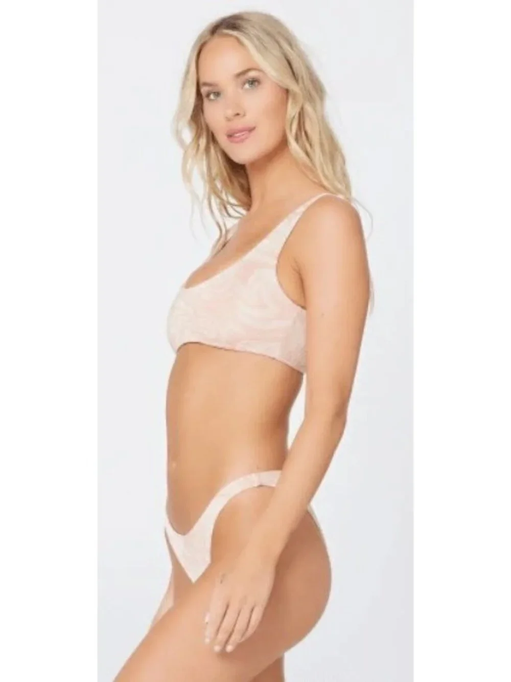 L*Space Camacho Bikini Bottom in All Swirled Up New Womens Swimsuit